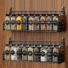 24x Glass Spice Jars Airtight with Lids & Labels Storage Spice Bottles Shaker UK