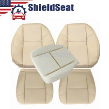 5x For 2007-2014 Chevy Tahoe Suburban Front Seat Cover & Driver Foam Cushion Tan