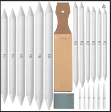 20Pcs Blending Stumps for Drawing, Tortillions Blending Sticks for Beginner Art