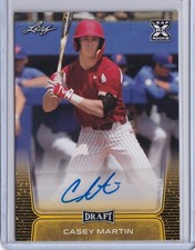 Casey Martin 2020 Leaf Draft Base Gold Autograph BA-CM1