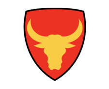4" 12th infantry black rim army bumper sticker decal usa made
