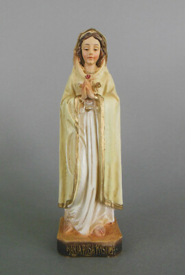 Madonna Maria Rosa Mystica Mutter Gottes 12 cm hoch Klosterarbeit Marienfigur