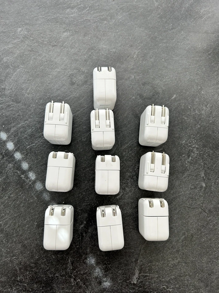 LOTE DE 10 Adaptador de Alimentação Carregador de Parede USB Apple 12W OEM para iPad iPhone A1401 - Imagem 2 de 4