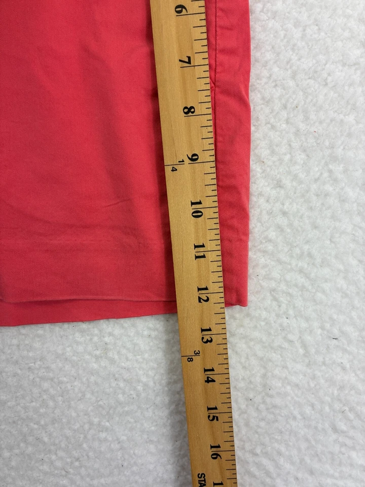 Pantalones Cortos Theory Para Mujer Talla 0 Rojo Coral Mezcla de Algodón Elastizados Bolsillos A Medida Foto 4 de 4