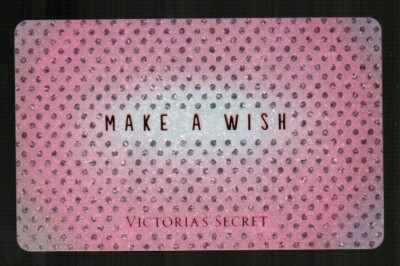 VICTORIA'S SECRET Make A Wish 2014 Holographic Gift Card $0