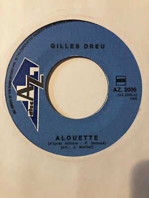Gilles Dreu - Alouette - 1968 Netherlands Pop 7'' vinyl record