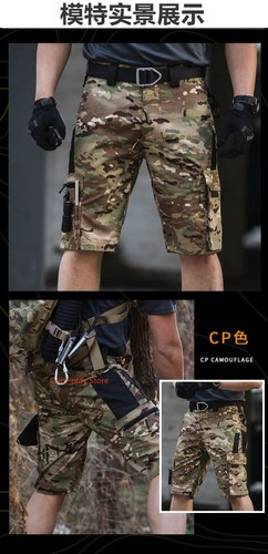 MEN'S Tactical Multi-pocket Five-point Short Pants Training Shorts Work Pants - Picture 19 of 25