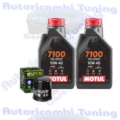 Set Service Öl Motul 7100 10W40 Für Polaris Atv 500 Sportsman Efi 2008>2009