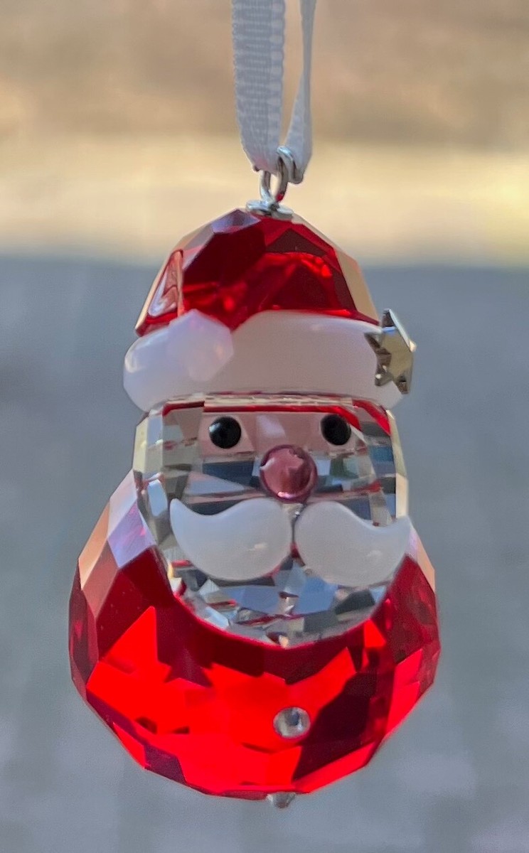 Swarovski Rocking Santa Ornament (#5544533) Mint & New in