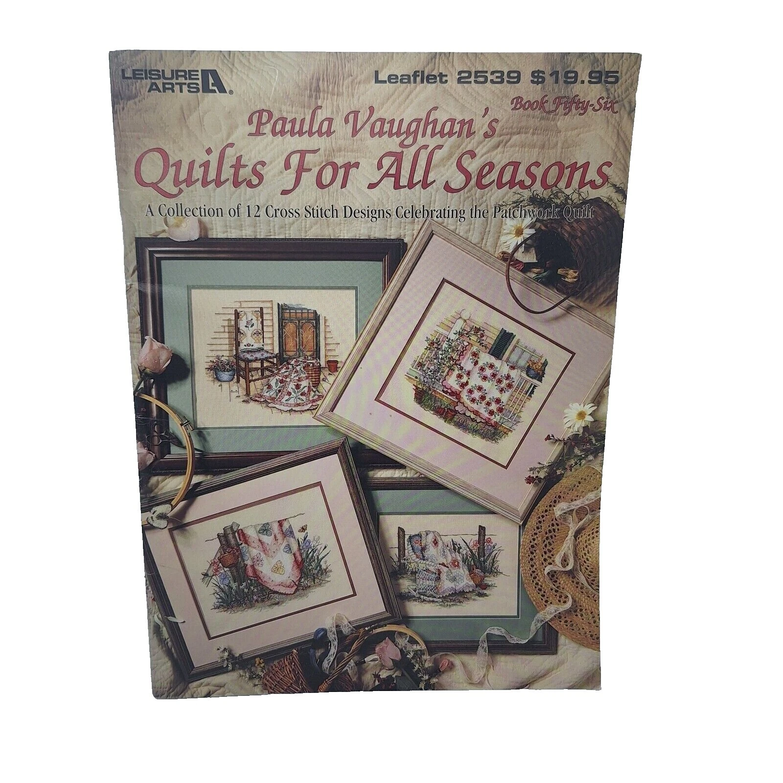 Leisure Arts Seasons Cross Stitch Pattern Booklets Media