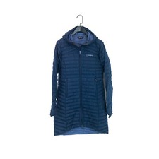 Berghaus Nula Micro Blue Ripple Puffer Breathable Long Jacket - Size 10