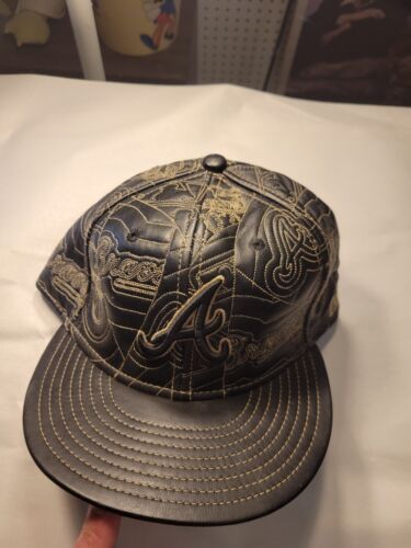 New Era 59fifty Atlanta Braves Leather hat 7 1/2