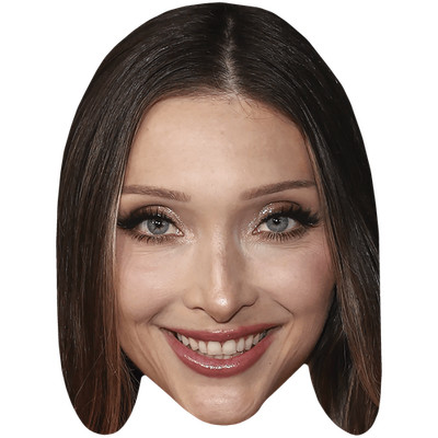 Christina Duerr (Smile) Celebrity Mask, Flat Card Face, Fancy Dress Mask