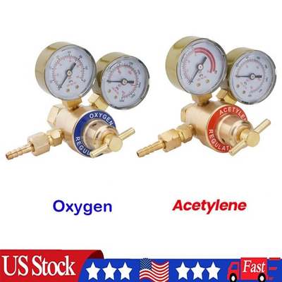 #ad Brass Oxygen amp; Acetylene Regulators Set for Welding Fit Victor Gas Torch Cutting $29.99