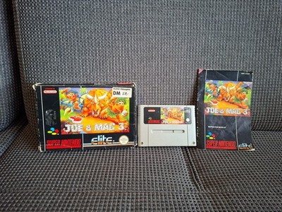 SNES Super Nintendo Spiel Joe & Mac 3 mit OVP und Anleitung