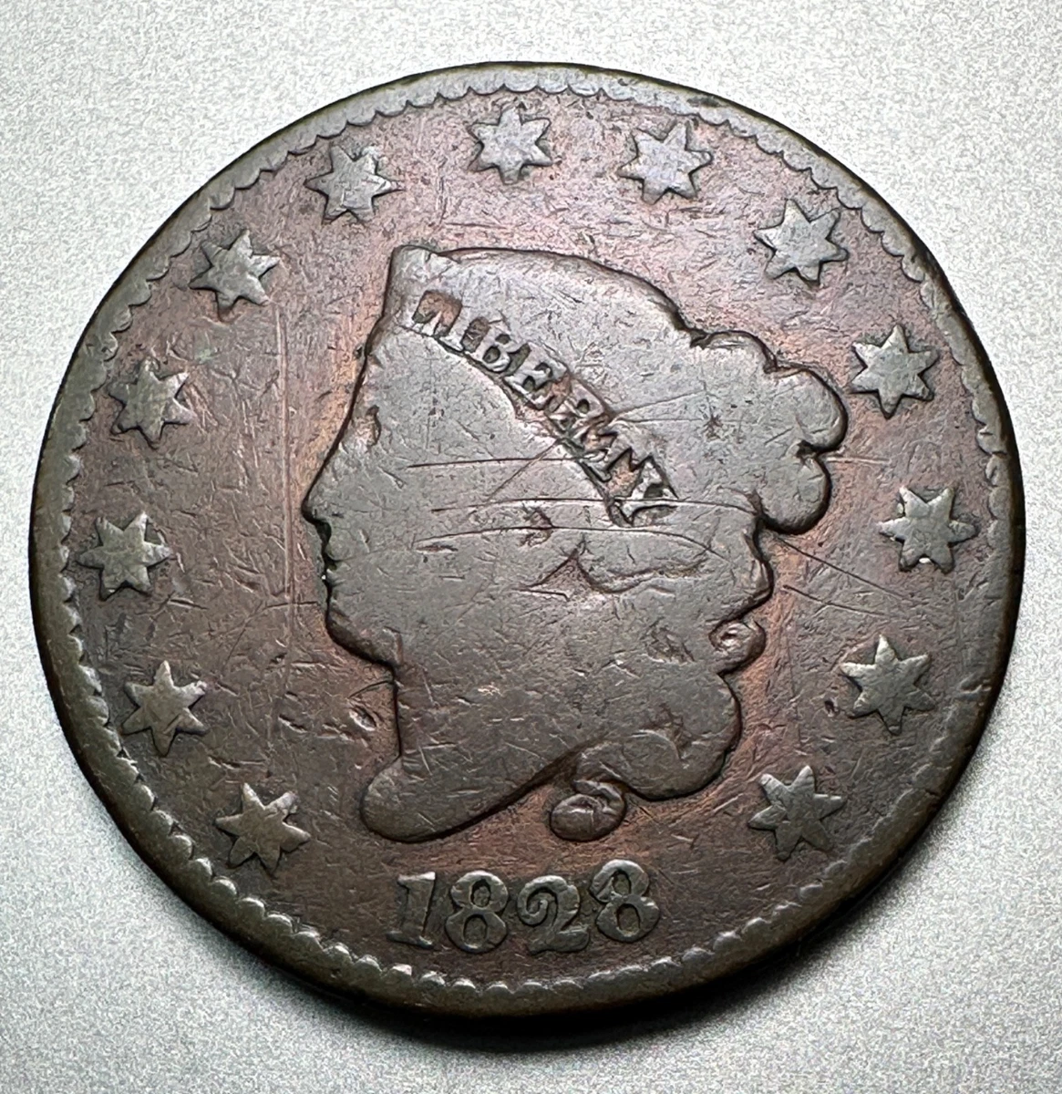 【新品】ジュネル　ハーティ　O レッド 1828 Year Coronet Head US Large Cents (1816-1839) for sale | eBay