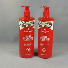 Old Spice Daily Hydration Hand  Body Lotion with Shea Butter 16 fl oz -Lot of 2