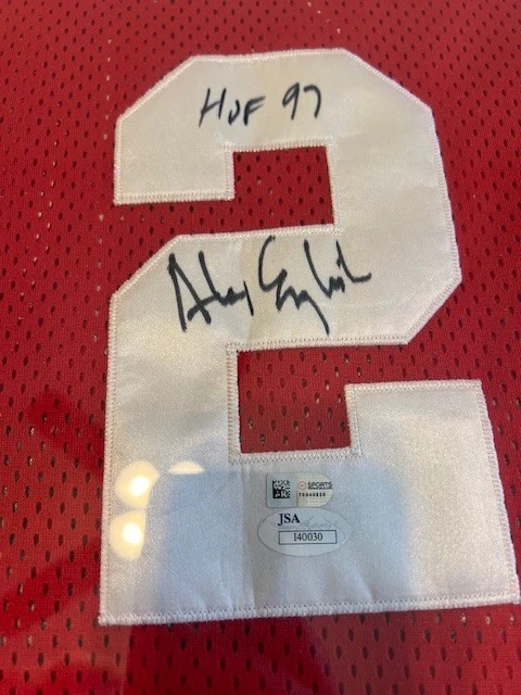 Баскетбольная футболка с автографом Алекса из Англии в профессиональной рамке NBA All-Star - Изображение 2 из 4