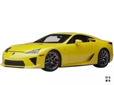 1/18 Diecast Lexus LFA Pearl Yellow AUTOart Composite Detailed Japanese Import