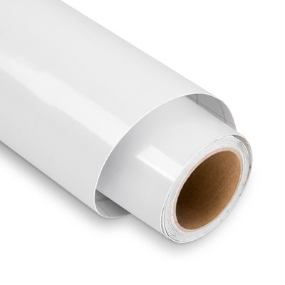 Weißes permanentes Vinyl für Cricut - 12'' x 5 Fuß x 5 Fuß, 