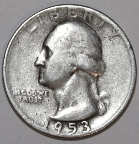 1953-S Washington Silver Quarter - Fine/Very Fine - #1160EA