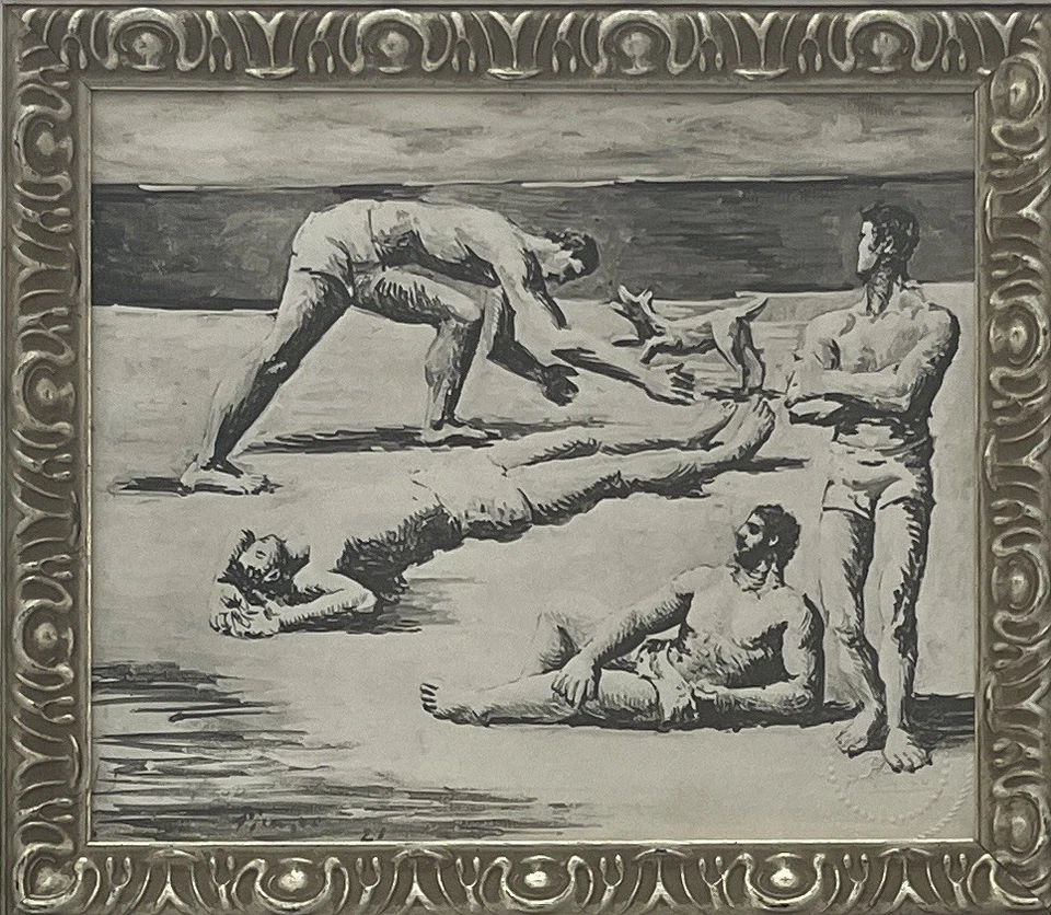 Impresionante marco litográfico firmado y numerado de Pablo Picasso años 1900-70 Foto 3 de 4