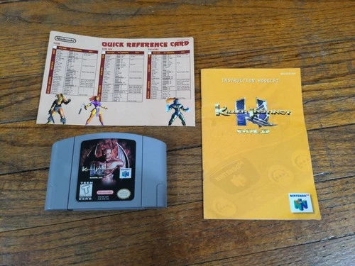 Killer Instinct Gold Nintendo 64 N64 w/ Instruction Manual & Reference Card