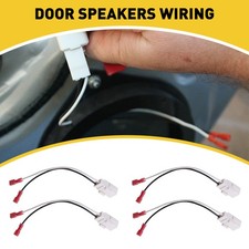 4X Car Door Speaker Wire Harness Connector Adapter for Jeep Dodge Chrysler EPX