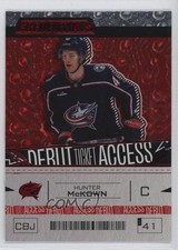 2023 Upper Deck Credentials Debut Ticket Access Red /349 Hunter McKown #123 09wc