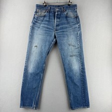 Vintage Levis Jeans Mens 35x34 Fits 33x32 501 XX Shrink to Fit GOOD FADE USA