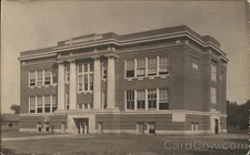 Ridge Farm, Illinois IL Large Brick Building Original Vintage Real Photo RPPC