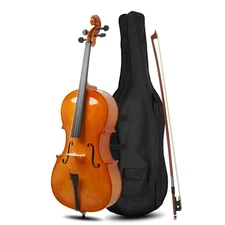4/4 Full Size BassWood Cello Set with Bag for Kids & Adults Musical Instruments