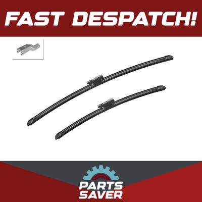 2x Wiper Blades (Pair) Flat Aero type A399S 3397014399 Bosch Aerotwin 600/450mm