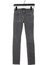 7 For All Mankind Women's Jeans W 26 in Grey Cotton