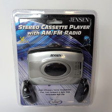 Jensen SCR-60 Portable Stereo Cassette Tape Player AM/FM Radio NOS