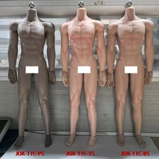 JIAOU DOLL 1/6 Seamless Male Body Doll Male Figure Fit 12" ForPhicen Hot Toys