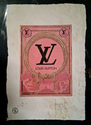 Louis Vuitton, LV, Limited Edition, 22'x 15'x Hand Signed