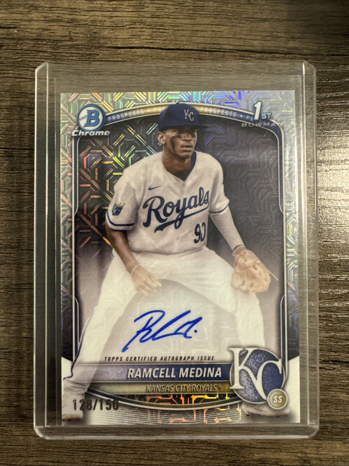 2025 Bowman Chrome - Ramcell Medina 1st AUTO - HTA Choice Refractor /150 Royals