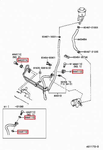 Genuine Crown JZS153 JZS151 JZS141 JKS175 3.0 2.5 Pressure Feed Hose Tube Gasket - Bild 6 von 20