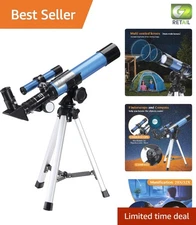 Lightweight Astronomy Telescope with 2 Eyepieces and Sturdy Tripod - Easy Setup