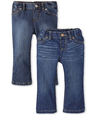 ,baby-girls,And Girls Basic Bootcut Jeans,Indigo Stone/Victory Blue Wash 2 Pa...