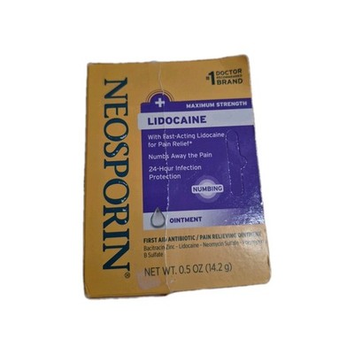 Neosporin Maximum Strength Ointment, 0.5 oz (14.2 g) Expiration 04/2027