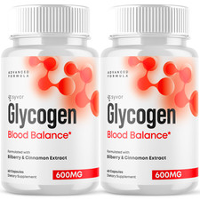 2 Pack Glycogen Blood Balance Advanced Blood Support Formula Supplement 120 Ct