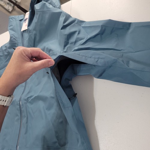 MARMOT Minimalist Pro Gore-Tex Jacket Mens L Blue Waterproof Lightweight Shell - Picture 7 of 13