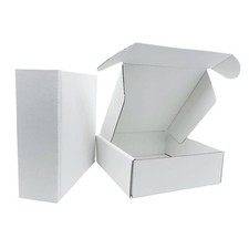 6x6x2 inch Small White Mailers Boxes Set of 10 inch,