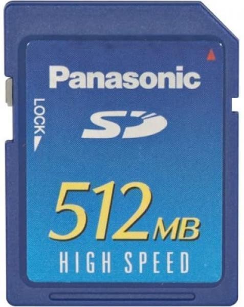 Vintage Panasonic 512 MB Secure Digital Memory Card - High