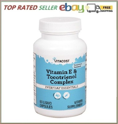 Vitacost Vitamin E & Tocotrienol Complex - 60 Liquid Vegetarian Capsules