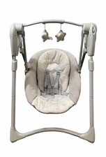 Graco Slim Spaces Compact Baby Swing Gray, Adjustable Speeds, Toy Swing