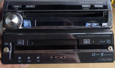 アルパイン IVA-D310J CD DVD NVA-HD55 HDDナビ 中古作動済 アルパイン