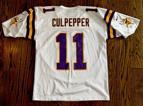 Vintage Nike Minnesota Vikings Daunte Culpepper 11 Jersey Mens Large White NFL